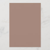 Classique Luxe | Menu Mariage Neutre Bordure Taupe (Dos)