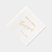 Classique M. et Mme Mariage Jour Date Rose Or (Droite)