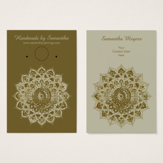Classique Mandala Inde Style 4 (Devant & derrière)
