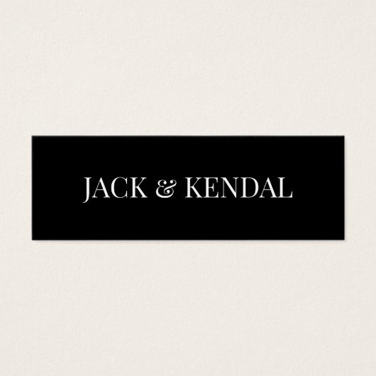 Classique Moderne Gras Gros Monogramme Cadeau Simp (Devant)