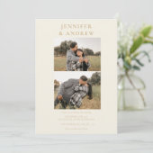 Classique moderne simple | Faire-part de mariage p (Debout devant)