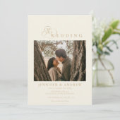 Classique moderne simple | Faire-part de mariage p (Debout devant)