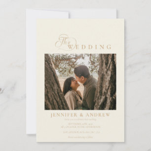 Classique moderne simple Faire-part de mariage p