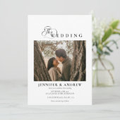 Classique moderne simple | Faire-part de mariage p (Debout devant)