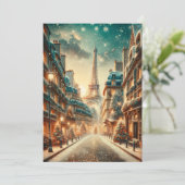 Classique Noël parisien - Carte de vœux (Debout devant)