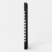 classique noir blanc rayé iPhone / coque ipad (Dos/Gauche)