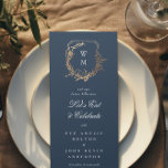 classique or marine motif floral monogramme Mariag<br><div class="desc">**Ce design fait partie d'une suite et d'une collection uniques; La couleur du texte et du papier est personnalisable & n'est pas Real Foil** - Classic Color Scheme : bleu marine, blanc et or pour un look raffiné. - Embellissements floraux et botaniques : Ambiance romantique du jardin. - Élégant Monogramme...</div>