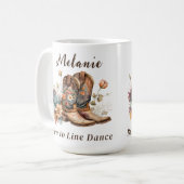 Classique personnalisable Born to Line Dance Mug (Devant gauche)