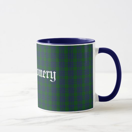 Classique Personnalisé Montgomery Tartan Plaid Mug (Droite)