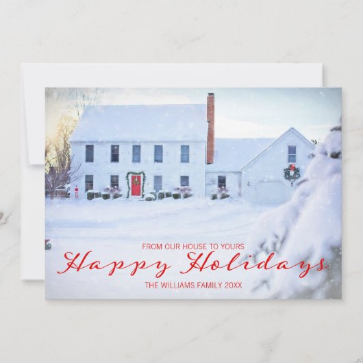 Classique Plaid Noël Joyeux Carte photo de vacance (Devant)