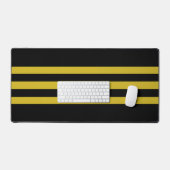 Classique rayé noir et or (Clavier et souris)