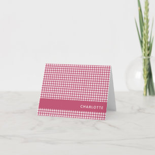 Classique Rouge En vichy Plaid Motif Personnalisé