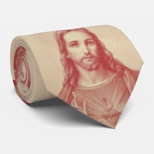 Classique Sacré Coeur de Jésus Cravate (Roulé)