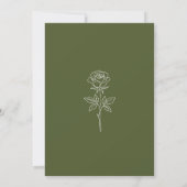 Classique simple merci vert olive (Dos)