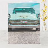 CLASSIQUE SKY BLUE CAR BEITHDAE Carte de voeux (Fleur jaune)