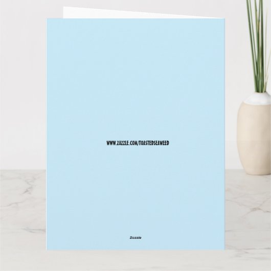 CLASSIQUE SKY BLUE CAR BEITHDAE Carte de voeux (Dos)