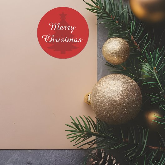 Classique - Sticker classique Red Joyeux Noël