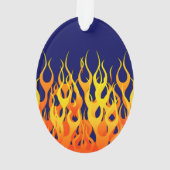 Classique vibrant emballant des flammes sur le (dos)