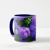Classique violet réaliste Hydrangea Mug (Devant gauche)