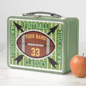 Classiques de football personnalisées Lunchbox mét (En situation)