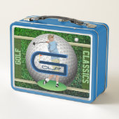 Classiques de golf personnalisées Lunchbox en méta (Dos)