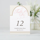 Classiques Rayures d'Or Numéro de Table (Debout devant)