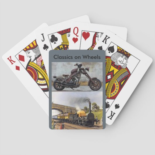 Classiques sur des cartes de jeu de roues (dos)
