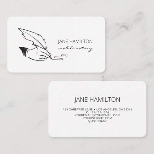 Classis Notary Signing Agent Visitekaartje (Voorkant / Achterkant)