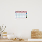 Classroom Attendance Wall Poster (Keuken)