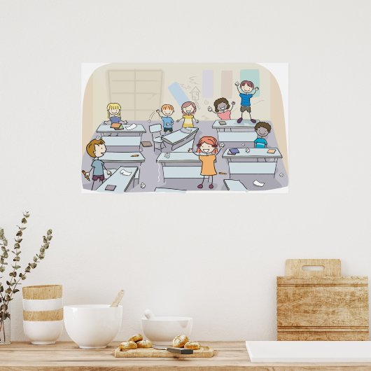 Classroom Chaos Poster (Keuken)
