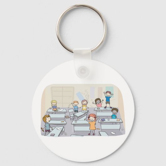 Classroom Chaos Sleutelhanger (Achterkant)