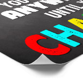 Classroom Decor, Change Attitude, Inspirerend Poster (Hoek)