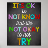 Classroom Decor, Classroom Quottes, Inspirerend Poster (Voorkant)