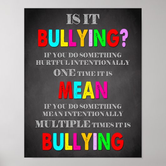 Classroom Decor, Classroom Quottes, Is het Bullyin Poster (Voorkant)