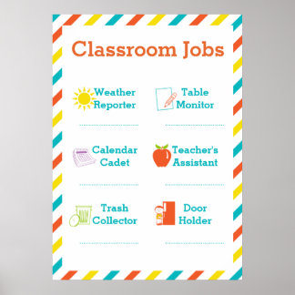Classroom Jobs Poster - Eigenaars