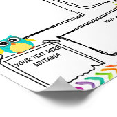 Classroom Nieuwsbrief bewerkbare Sjabloon Poster (Hoek)