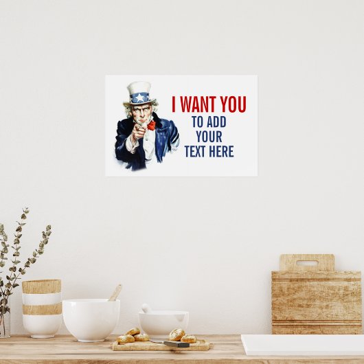 Classroom-Poster: voeg hier Jouw tekst toe Poster (Keuken)