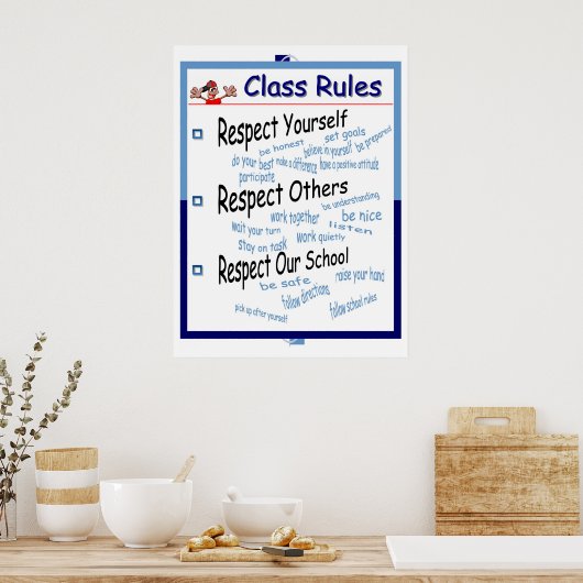 Classroom-regels Poster (Keuken)