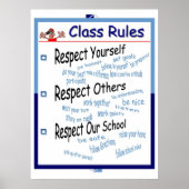 Classroom-regels Poster (Voorkant)