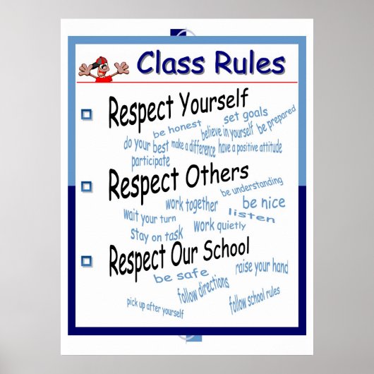 Classroom-regels Poster (Voorkant)
