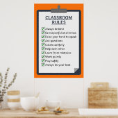 Classroom-regels Poster (Keuken)