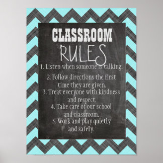 Classroom-regels Poster