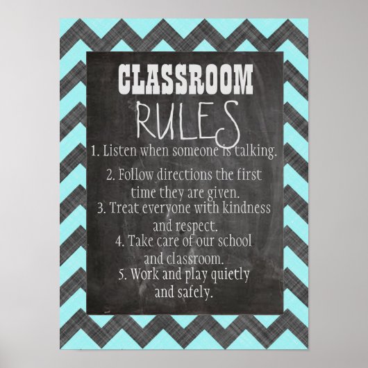 Classroom-regels Poster (Voorkant)