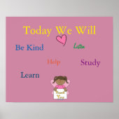 Classroom Rules poster (Voorkant)