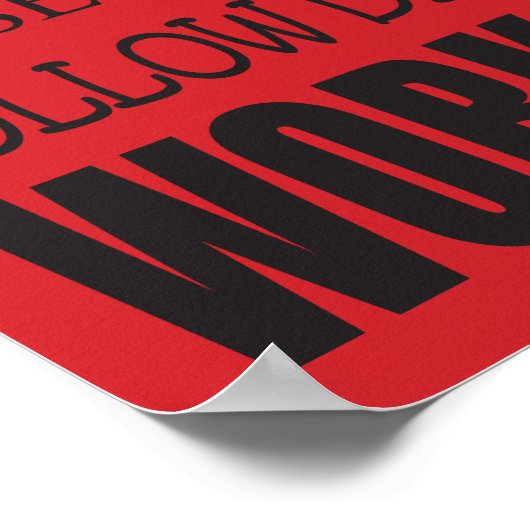 Classroom Rules Poster (Red), 12" x 36" (Coin)