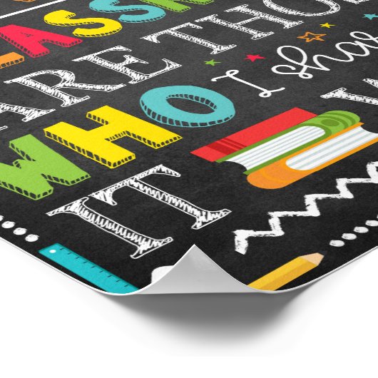 Classroom Teacher School Decor Sign Poster (Hoek)