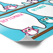 Classroom Tooth Tally Chart Poster in Owl Thema (Hoek)