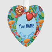 Classroom Valentijnsdag Donut Flower Personalisere Ornament (voorkant)