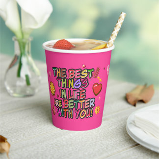 Classroom Valentijnsdag Donut Flower Personalisere Papieren Bekers