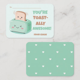 Classroom Valentijnsdag Geweldige Toast Kaart Notitiekaartje